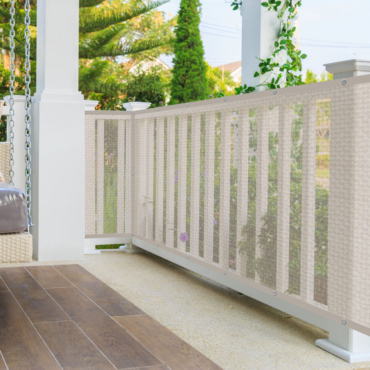 Privacy Rope Privacy Deck Vinyl Mesh Privacy Lattice By Deckorators | The Deck
